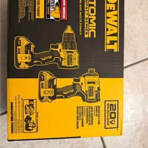 DEWALT 20V Atomic Impact Driver and Drill Set